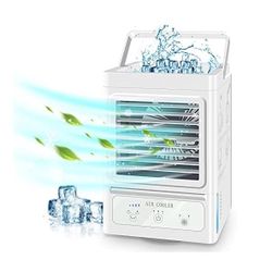 New Portable Air Conditioner with 3 Wind Speeds,60°&120°Auto Oscillation Evaporative Portable Air Conditioner Fan