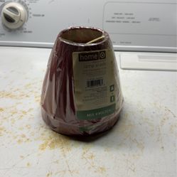 Red chandelier Cone Lamp Shades Pair