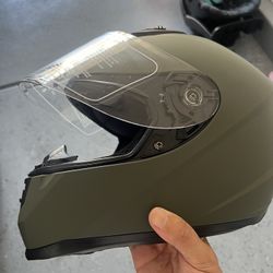 Motorcycle Helmet Green Size L New Dot 