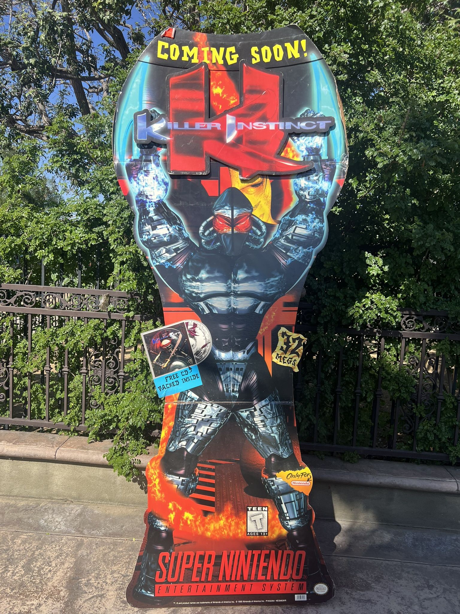 Killer Instinct Fulgore Standee 7ft Vintage
