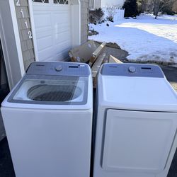 Samsung set gas dryer and washer