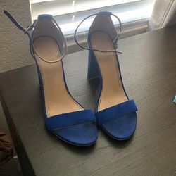 Royal Blue High Heels Size 8
