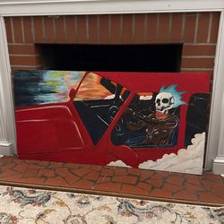 Large Local Artist Painting on Wood