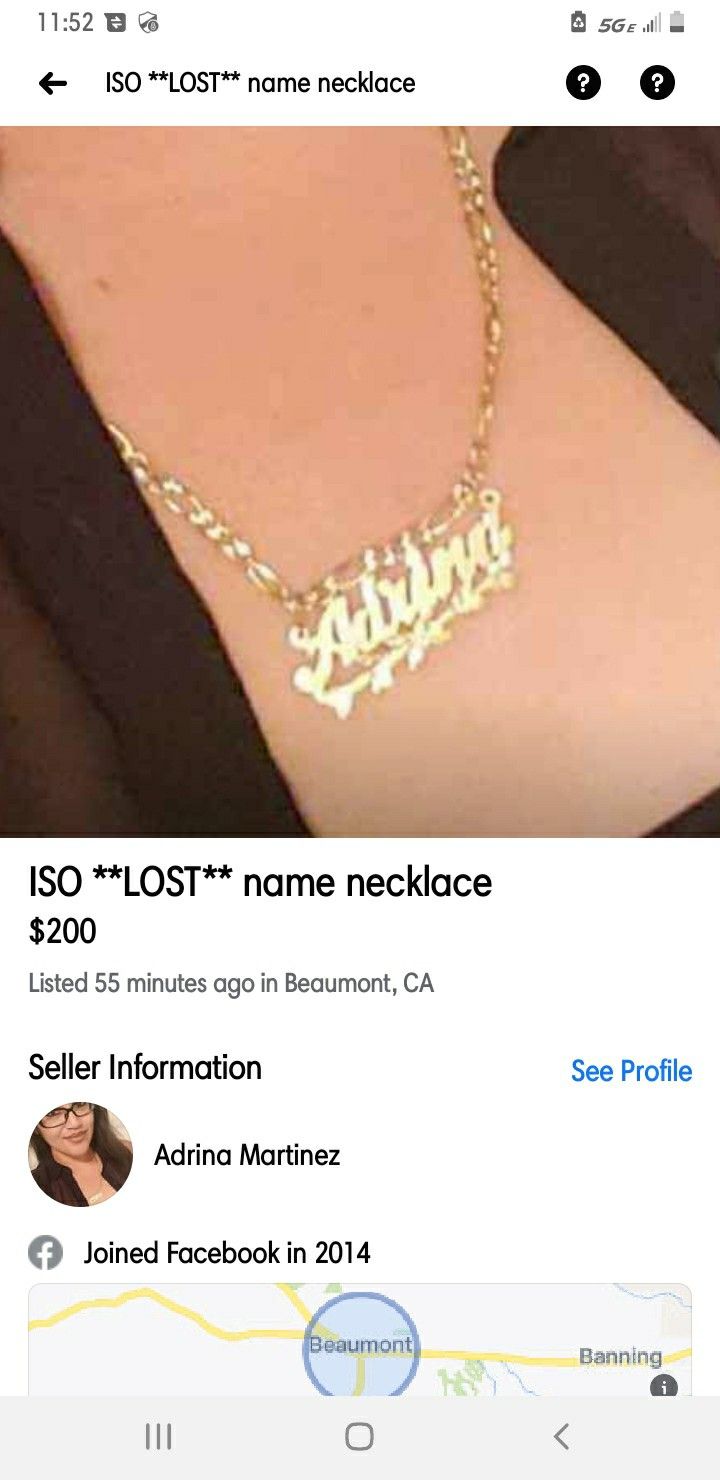 ISO of MY chain & name template (necklace)