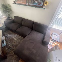 Sectional Brown Couch / Sofa 