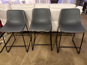 Ashley’s grey stools (set of 3)  - pretty great condition