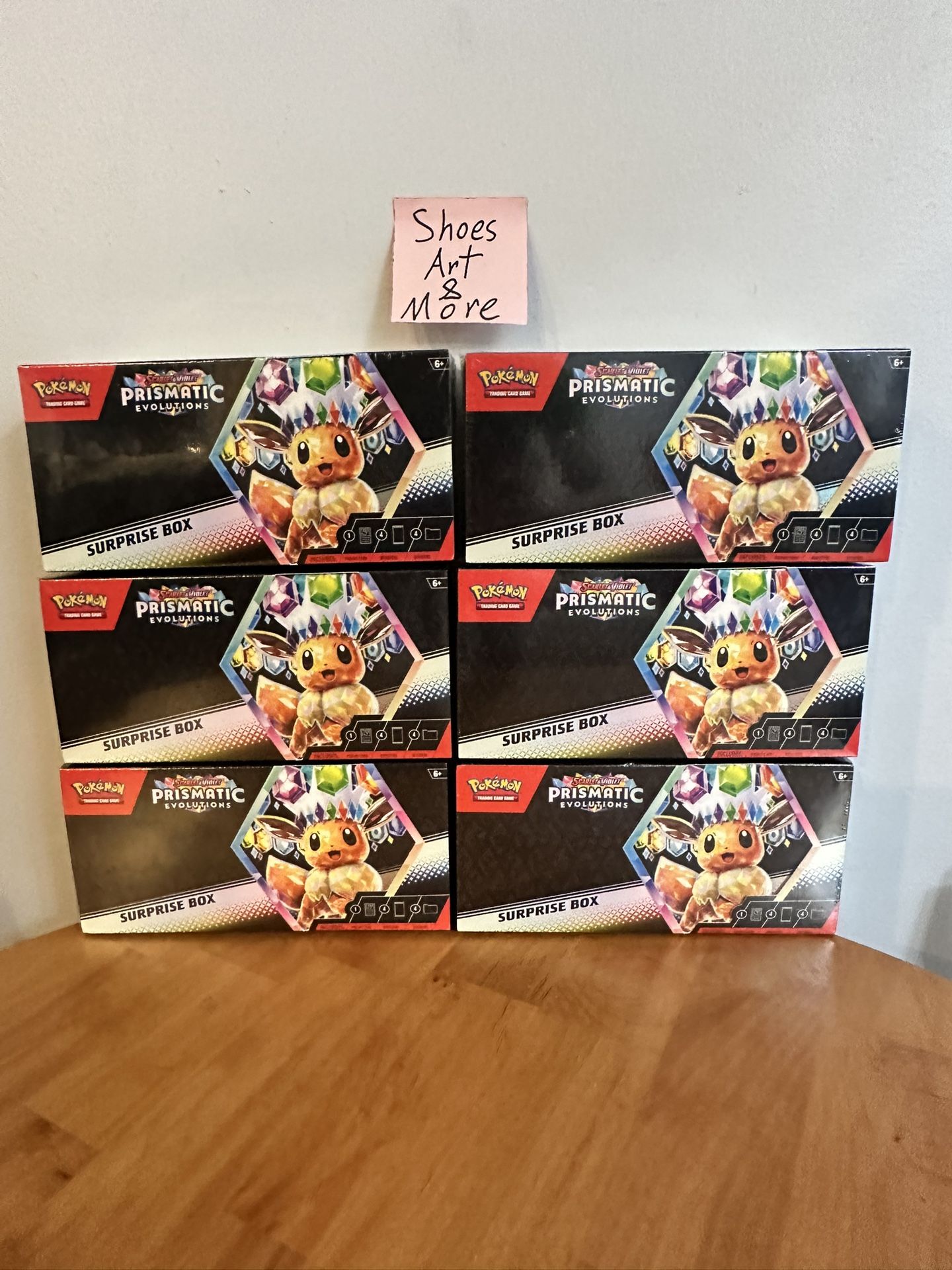 Prismatic Evolutions Surprise Box (Lot Of 6) Factory Sealed