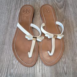 Tory Burch Leather Thong Sandals, Size 9