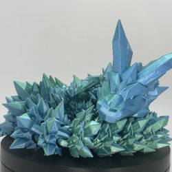 3D Printed Crystal Dragon, Dragon Egg Articulated Dragon Figurine Toddler Room Decor Dragon Toy Handmade Children Toys Bookshelf Office Desk