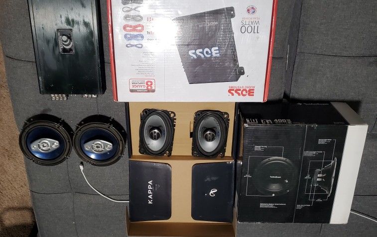 SPEAKERS AND AMPLIFIER, SUBS