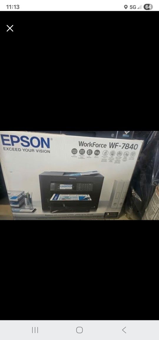 WorkForce Pro WF-7840 Wireless Wide-format
1 Available- $125
Pick Up only
Location: Mokena