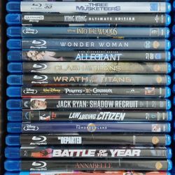 Blu-ray Movies $3 Each 