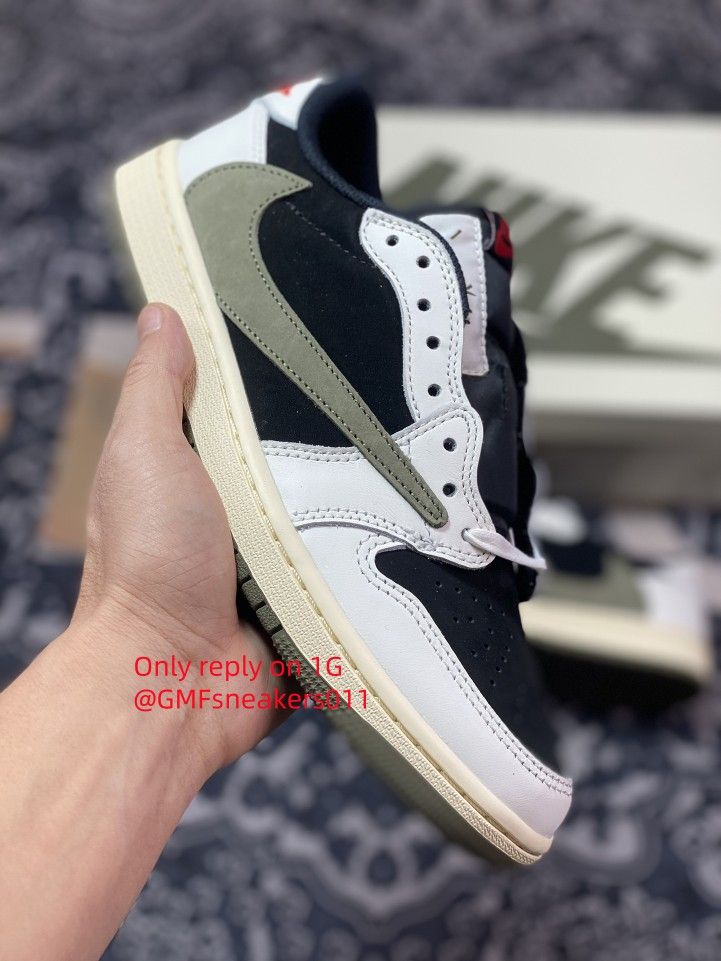 Travis Scott x Air Jordan 1 Low Olive