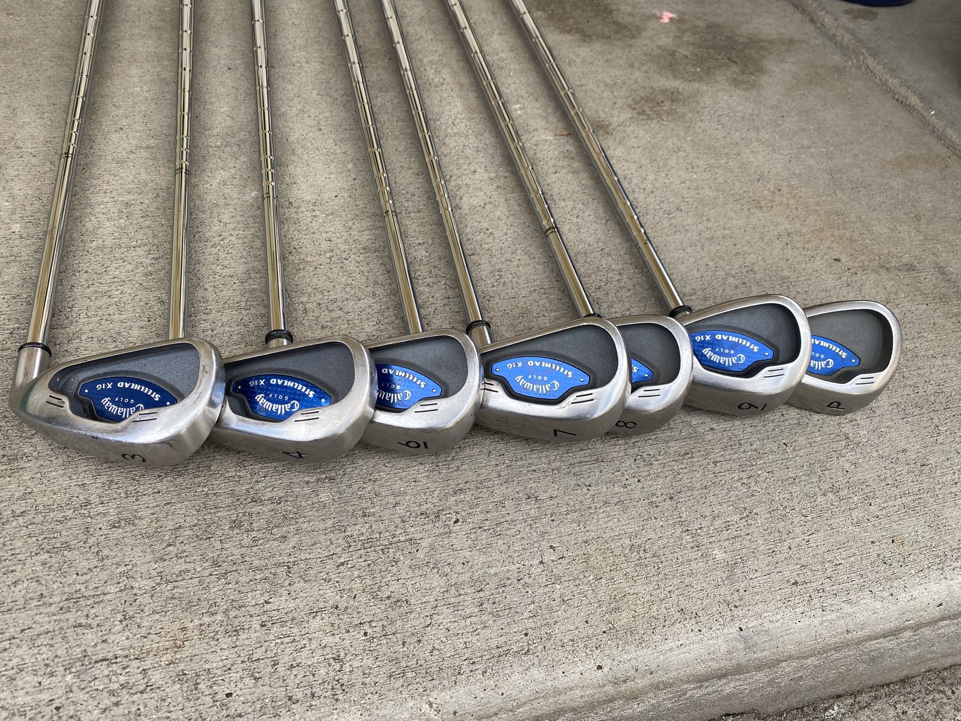 Callaway Steelhead X-16 Golf Clubs Irons 3-PW Regular Flex