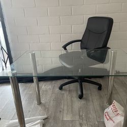 Glass Table and chair