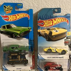 Lot of four hot wheels, various cars