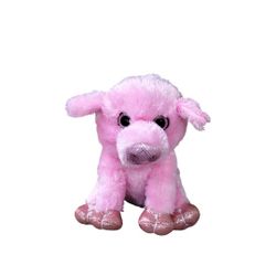 MVP Group International Pink and Shimmery Pig Plush Beanie Stuffed Animal Toy 6.5" Sitting Piglet 
