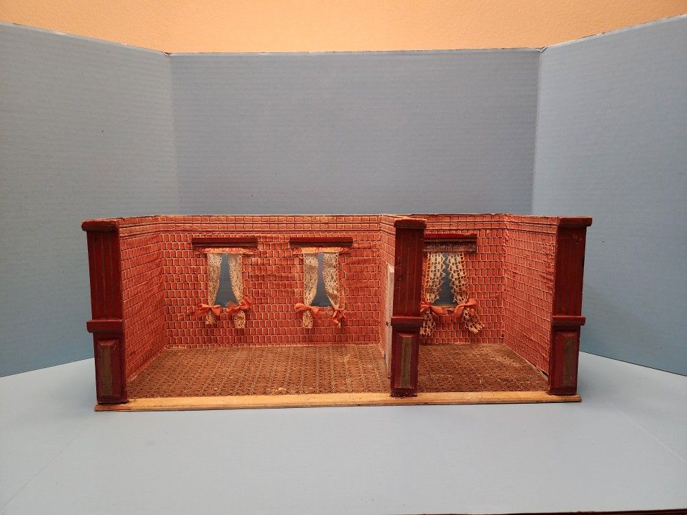 Antique German 2 Room, Room Box Dollhouse