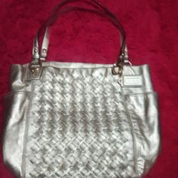 Authentic Gold Coach Purse