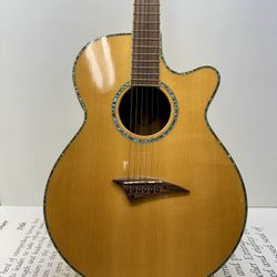 Gorgeous Dean QSE GN Acoustic Electric Guitar With New Gig Bag. 