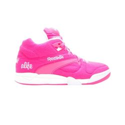 Limited Edition, Pink Reebok Alife Pump Tennis Fuzz High Tops, M7 / W8.5
