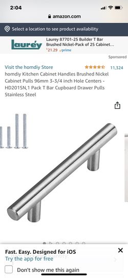 Kitchen Cabinet Handles (17 Pieces )