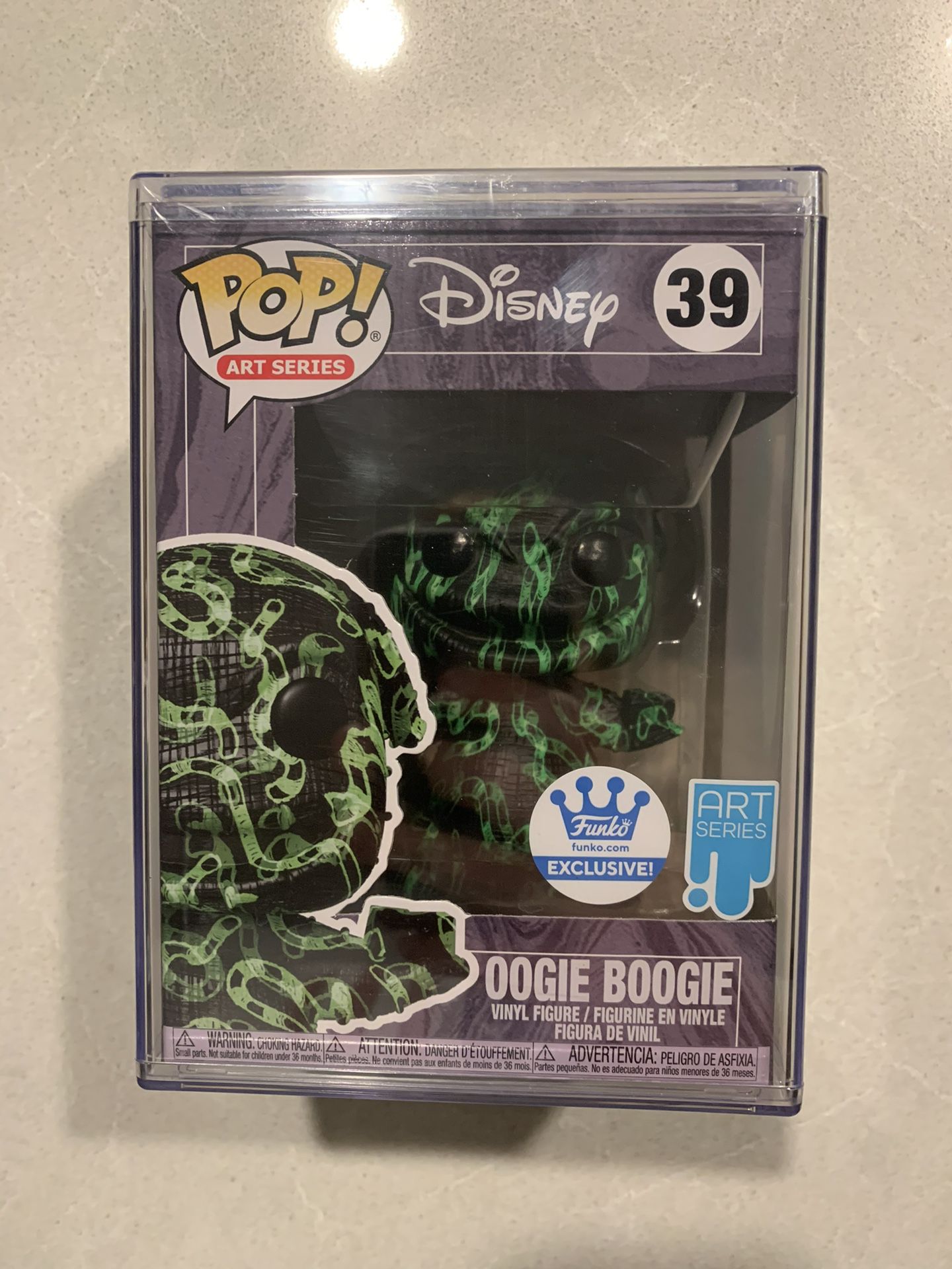 Oogie Boogie Art Series Funko Pop *MINT SEALED* Funko Shop Exclusive Disney Nightmare Before Christmas NBC 39 with Hard Stack protector