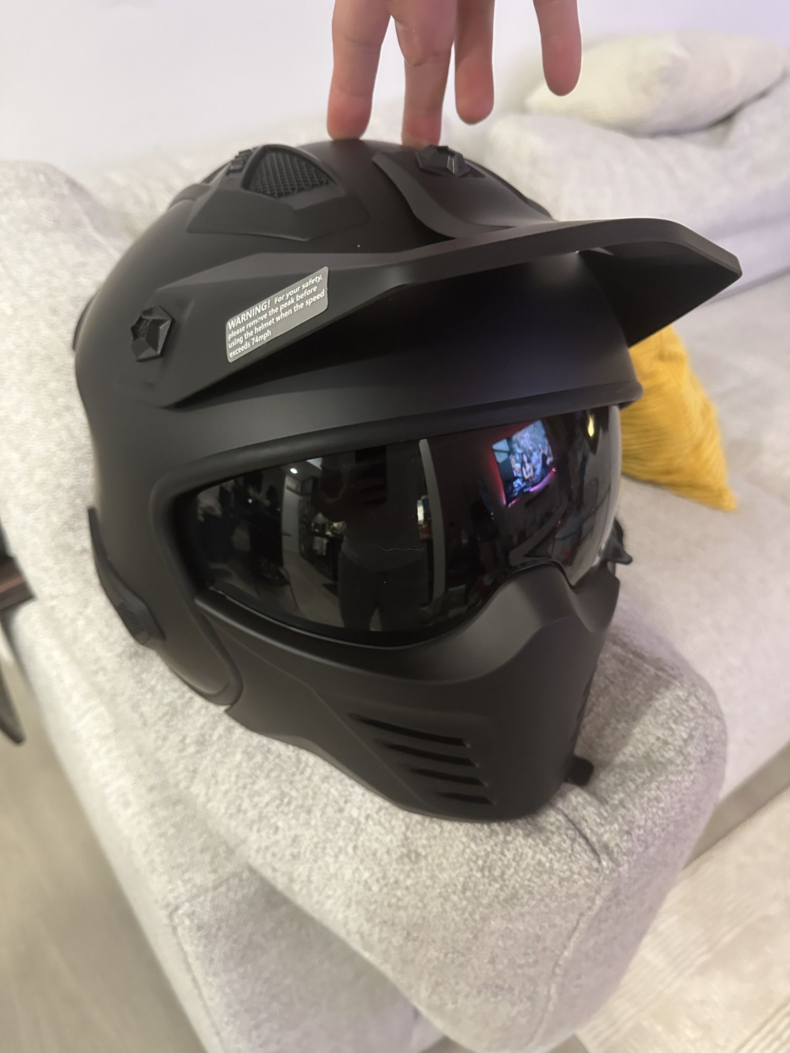 ILM Open Face Motorcycle 3/4 Half Helmet for Dirt Bike Moped ATV UTV Motocross Cruiser Scooter