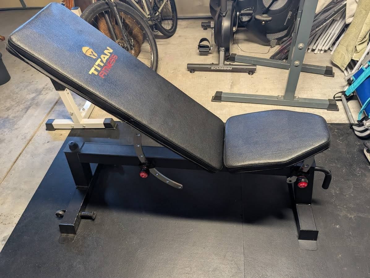 Titan Fitness Adjustable Bench.