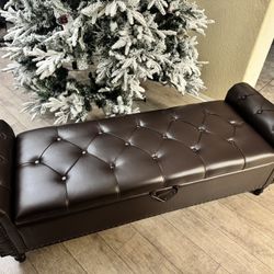 62” Storage Ottoman Bench