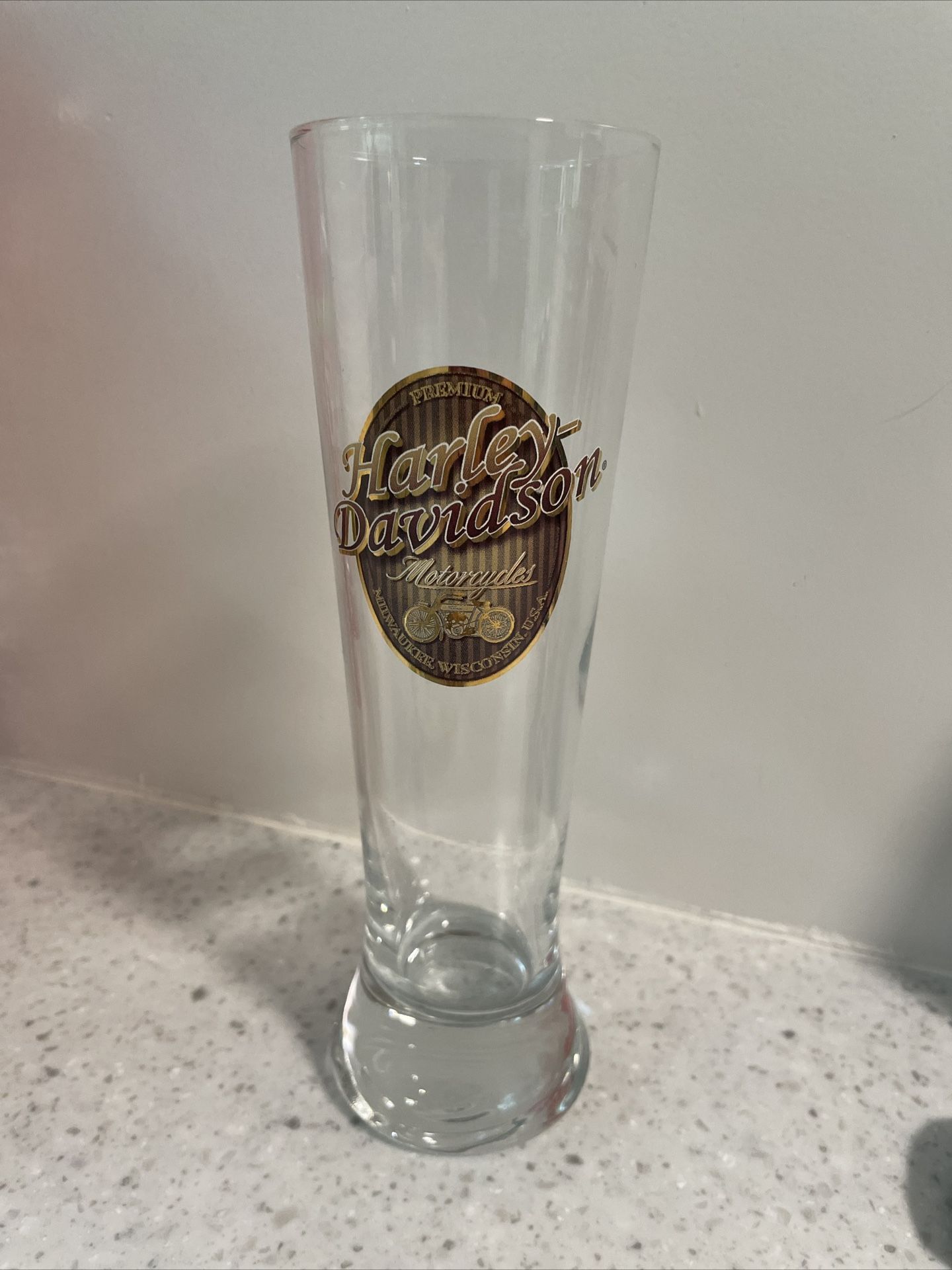 Vintage Harley Davison Collectible Glass 