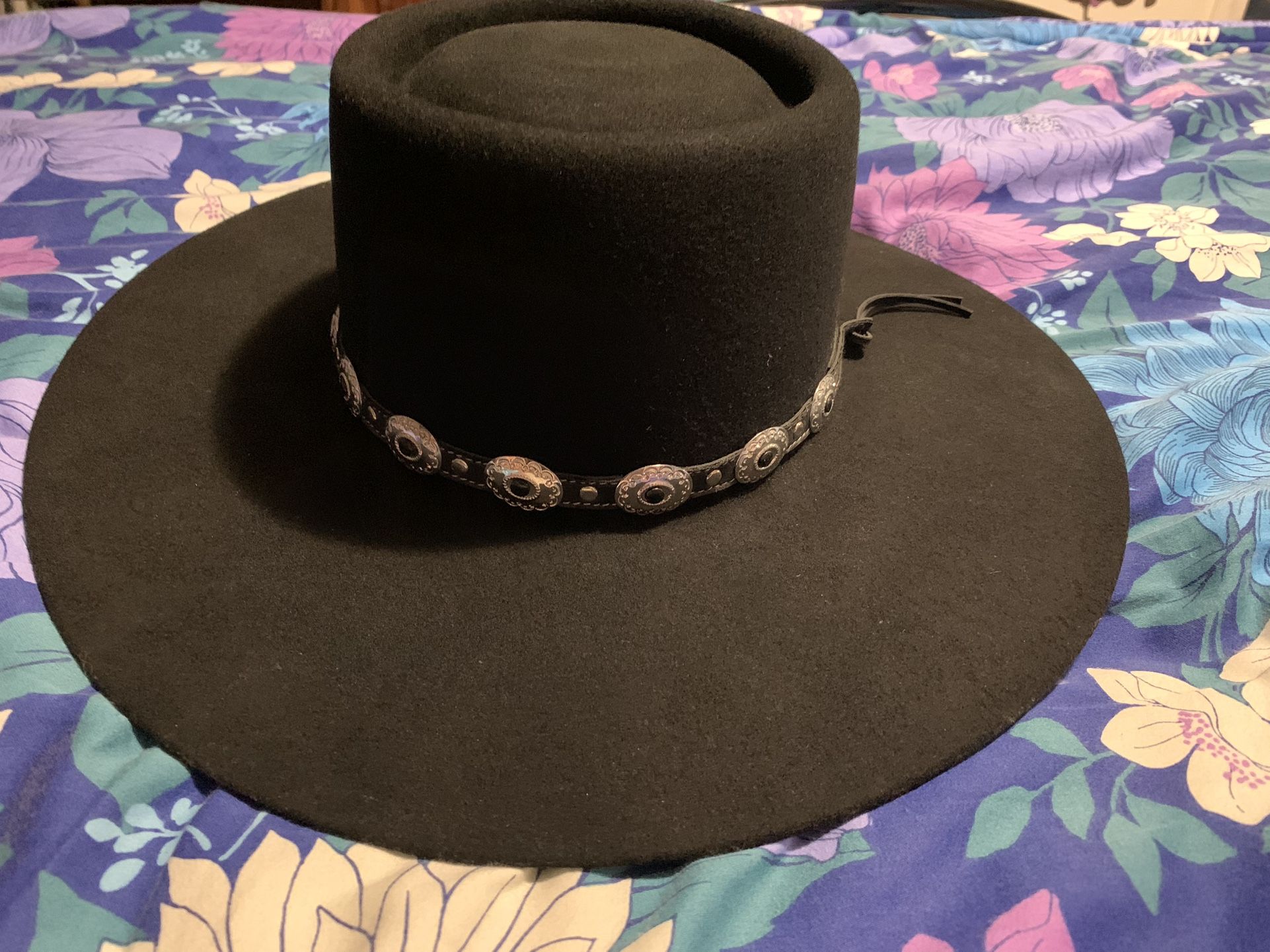 SHYANNE WOMEN'S TELESCOPE CONCHO BAND WOOL FELT WESTERN HAT