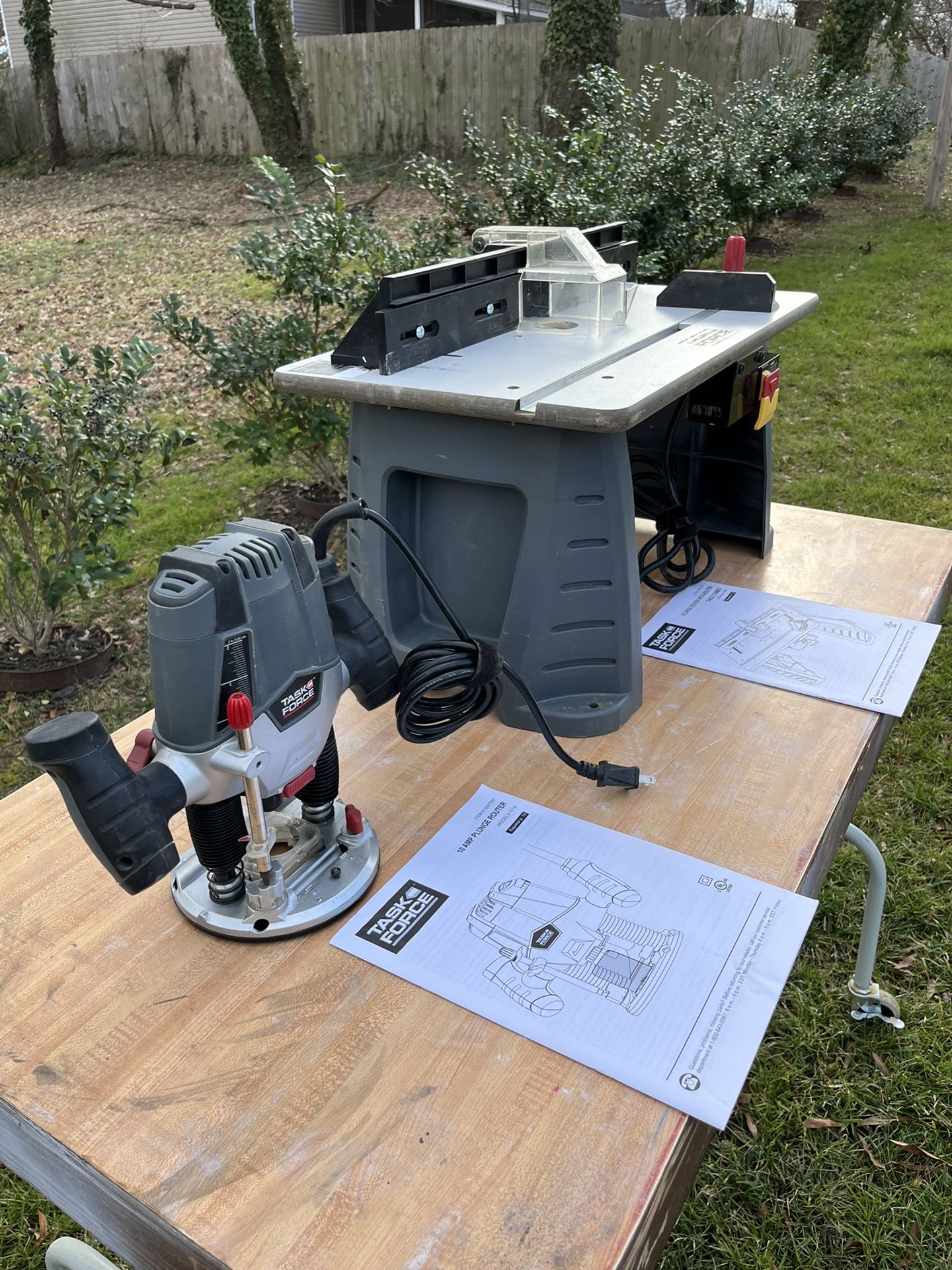Task Force 10am Router and Router Table for Sale for Sale in Glen Raven