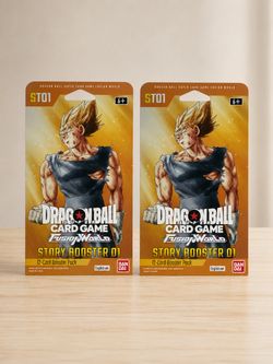 Dragon Ball Super Card Game Fusion World ST01 Booster Packs x2