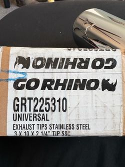 Go Rhino Universal Stainless Steel Exhaust Tips