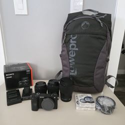Sony A6400 With Sigma Trio lenses + Extras 