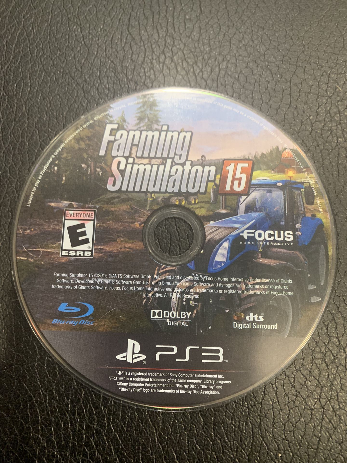 FARMING SIMULATOR 15 - SONY PS3 VIDEO GAME DISC ONLY TESTED