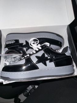 Bapesta shoes grey and black