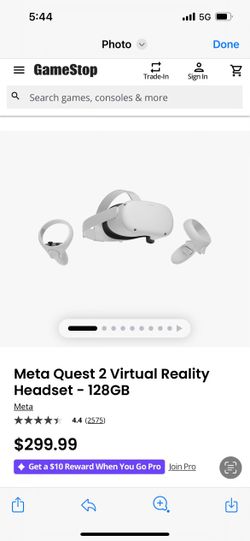 Meta Quest 2 Virtually Reality Headset 128GB