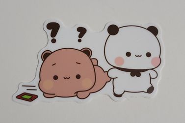 Bubu Dudu Bear Sticker Bubu Dragging Dudu High Quality Matte Premium