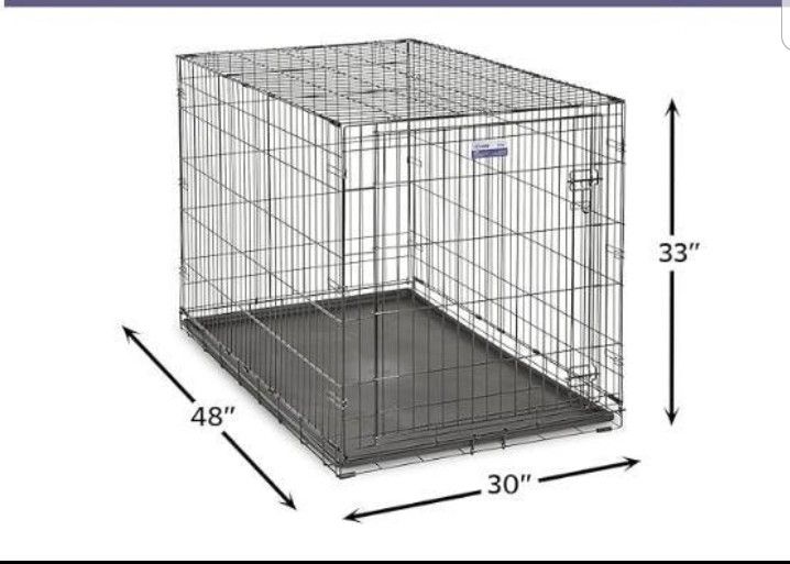 Dog Crate Includes 48" Single Door iCrate Dog Cage