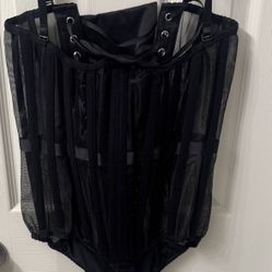 Black Lace Up Corset 