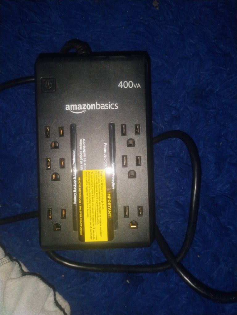6 Plug Battery Backup And Surge Protector