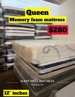 Queen size memory foam mattress