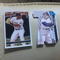 Keybran Hayes Tops Black Gold Baseball Card And Yogi Berra Card