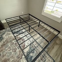 Black modern Full Size Bed Frame H 18"