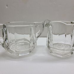 VINTAGE STARBURST CREAMER/ SUGAR 