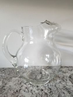 Glass pitcher