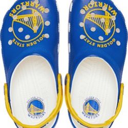 NEW SIZE 6 GOLDEN STATE CROCS 