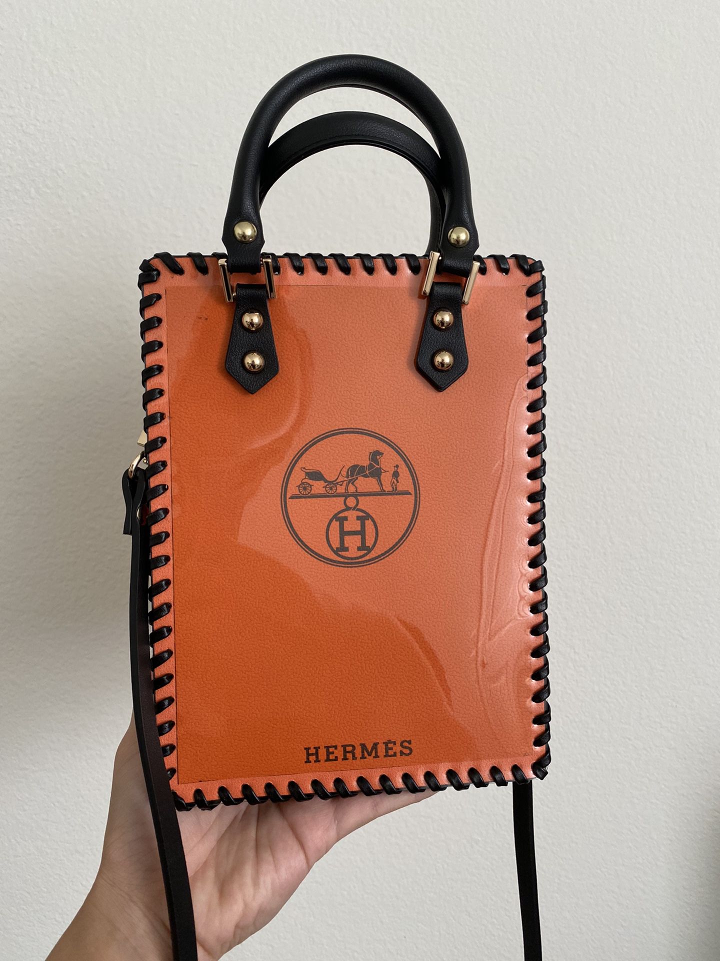 Hermes Shopping Bag- Handmade